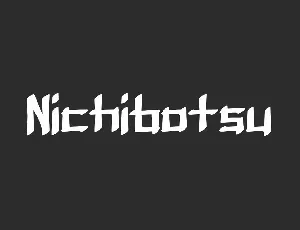 Nichibotsu font