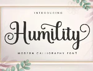 Humility font