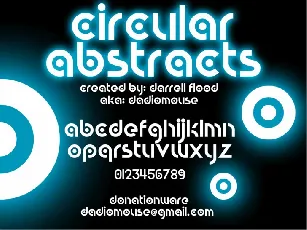 Circular Abstracts font