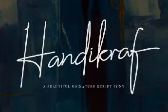 Handikraf Signature font