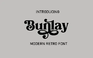 Bunlay font