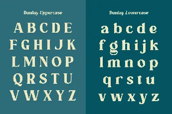 Bunlay font