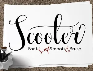 Scooter Script font