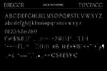 Bridger font