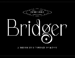 Bridger font