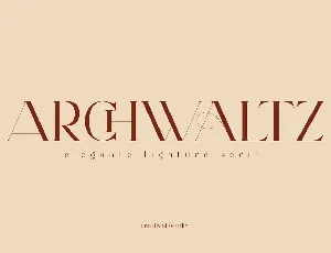 Archwaltz font