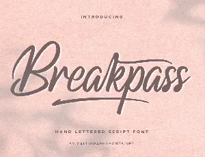 Breakpass Demo font