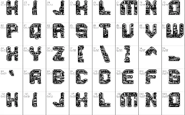 PCB font