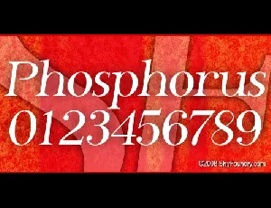 SF Phosphorus font