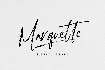 Marquette Signature font