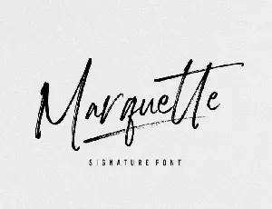 Marquette Signature font