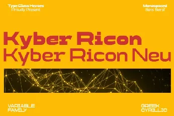 Kyber Ricon Family font