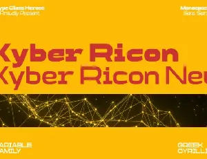 Kyber Ricon Family font