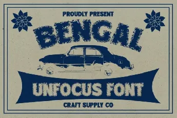 Bengal Unfocus font