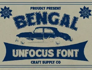 Bengal Unfocus font