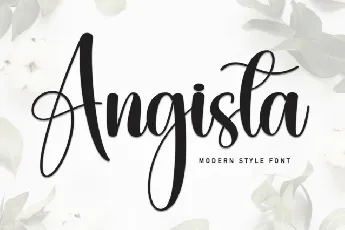 Angista Script font