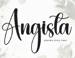 Angista Script font