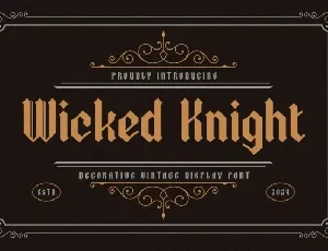 Wicked Knight font