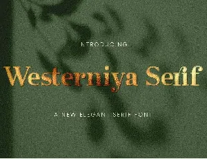 Westerniya Serif font