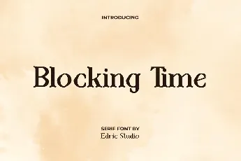 BlockingTimeDemo font