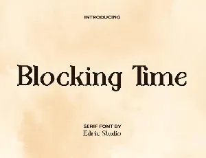 BlockingTimeDemo font