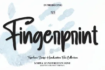 Fingerprint Script font