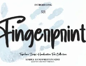 Fingerprint Script font