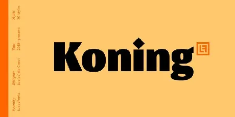 Koning Family font