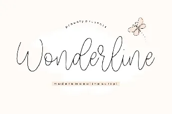 Wonderline Script font