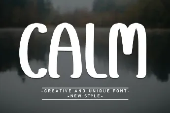 Calm Display font