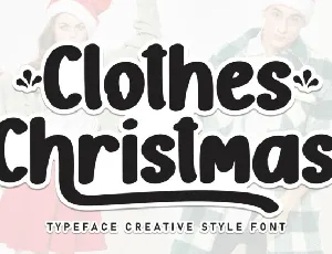 Clothes Christmas font