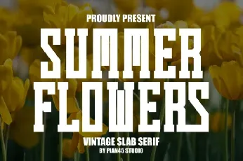 Summer Flowers Typeface font