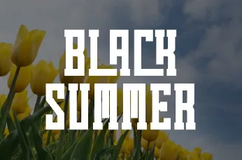 Summer Flowers Typeface font