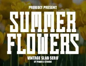 Summer Flowers Typeface font