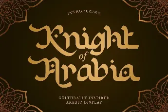 Knight of Arabia font