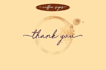 Coffee Signs font