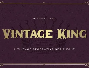 Vintage King font