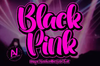 Black Pink font