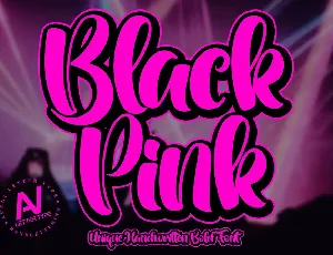 Black Pink font