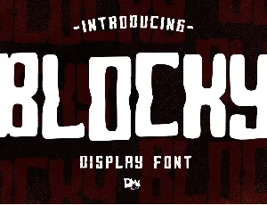 Blocky font