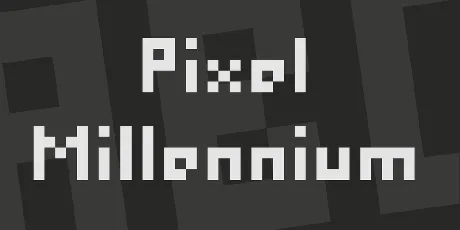 Pixel Millennium font