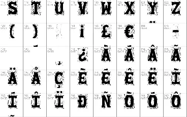 Gommogravure font