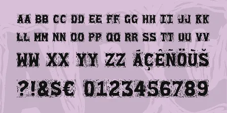 Gommogravure font