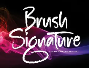 Brush Signature Typeface font