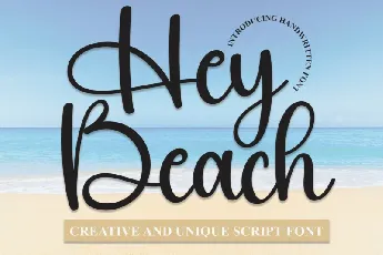 Hey Beach Script font