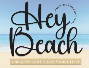 Hey Beach Script font