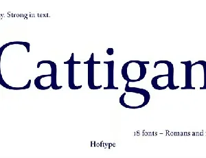 Cattigan Family font