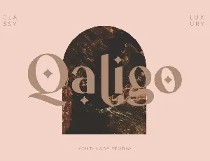 Qaligo Sans font