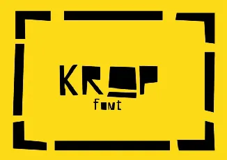 Krop Display font