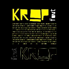 Krop Display font